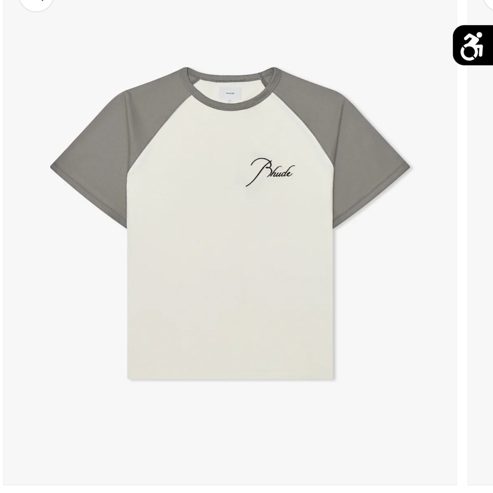 RHUDE RAGLAN LOGO TEE